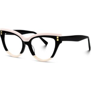 Stylish Oversize Cat-eye Blue Light Glasses for Women Anti Eyestrain Dry Eyes Eyewear Kornegay